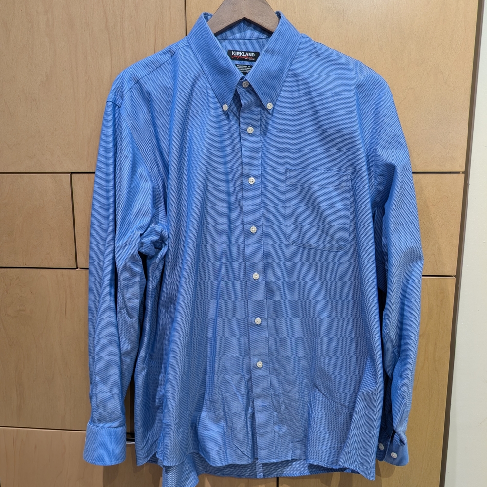 Kirkland Signature Men's Blue Shirt
